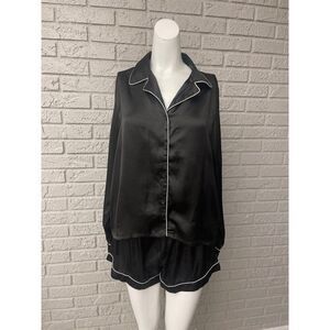 Boohoo Women's Black 3 Pcs Lingerie Sleepwear Pajama Set Size M
